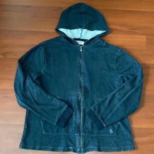 Original Penguin Brand used Black Heather hoodie  Size XXL